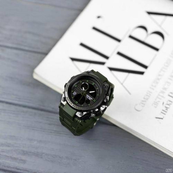 Чоловічий годинник Sanda 739 Green-Black фото 7