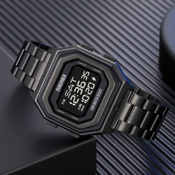 Чоловічий годинник Skmei 1875SBK All Black Steel фото 5