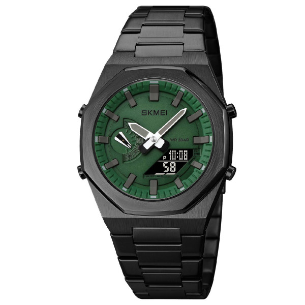 Мужские часы Skmei 1816BKGNBK Black Green-Black фото 1