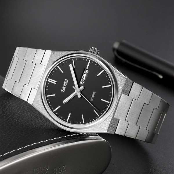 Чоловічий годинник Skmei 9288SIBK Silver-Black фото 5