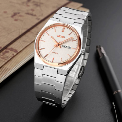 Мужские часы Skmei 9288SIRGSI Silver-Rose Gold-Silver