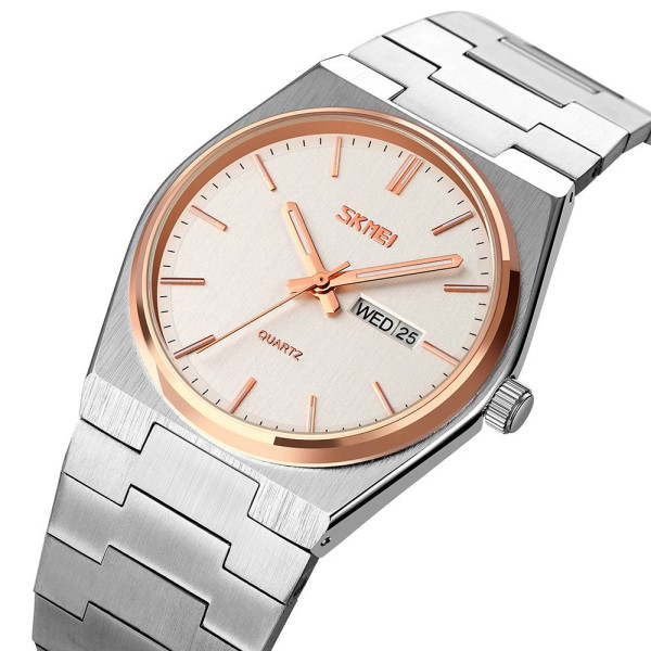 Мужские часы Skmei 9288SIRGSI Silver-Rose Gold-Silver фото 3