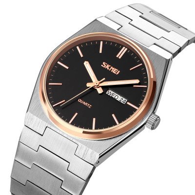 Skmei 9288SIRGBK Silver-Rose Gold-Black