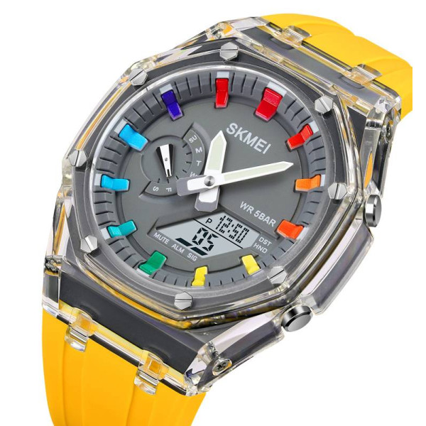Наручний годинник Skmei 2100YL Yellow фото 3