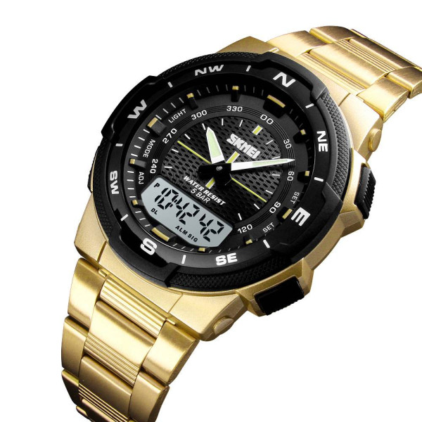 Чоловічий годинник Skmei 1370GD Gold фото 3