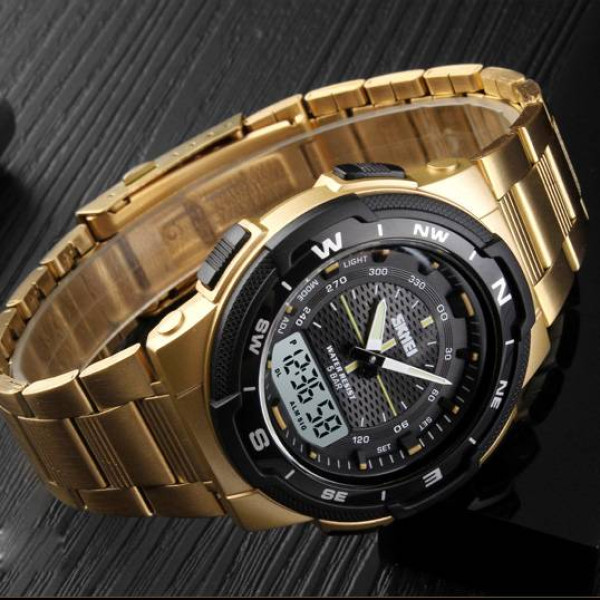 Чоловічий годинник Skmei 1370GD Gold фото 5