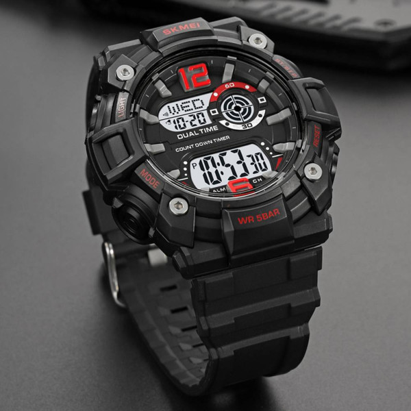 Мужские часы Skmei 2018RDWT Red-White фото 5