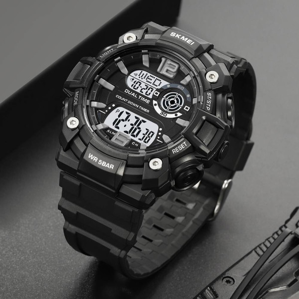 Мужские часы Skmei 2018BKWT Black-White фото 5
