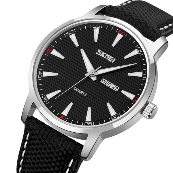 Мужские часы Skmei 9303SIBK Silver-Black фото 3