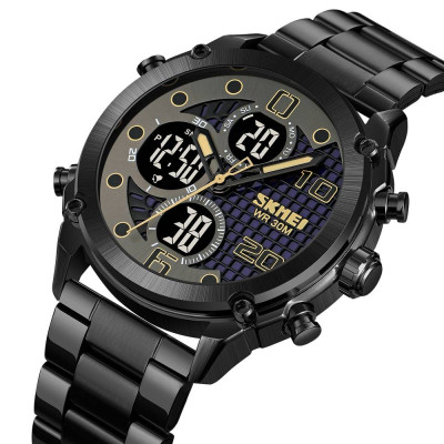 Чоловічий годинник Skmei 1975SBKBK Black-Black Steel