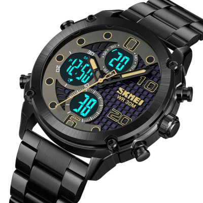 Чоловічий годинник Skmei 1975SBKBK Black-Black Steel