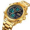 Чоловічий годинник Skmei 1975SGDBK Gold-Black Steel фото 4