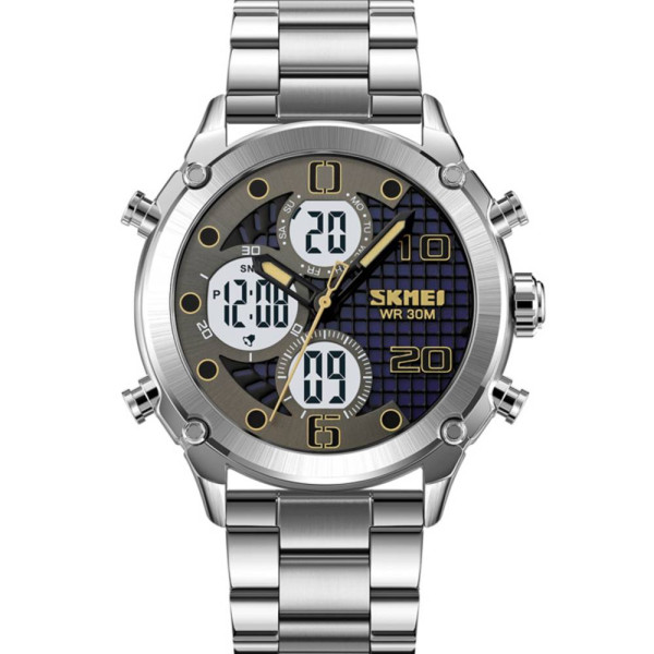 Чоловічий годинник Skmei 1975SSIWT Silver-White Steel фото 1