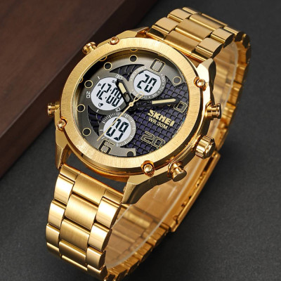 Skmei 1975SGDWT Gold-White Steel