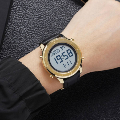 Skmei 1864LGDWT Gold-White Leather