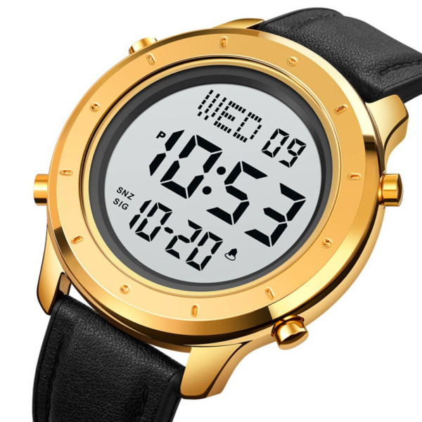 Мужские часы Skmei 1864LGDWT Gold-White Leather фото 3