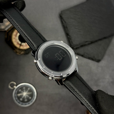 Чоловічий годинник Skmei 1864LSIBK Silver-Black Leather
