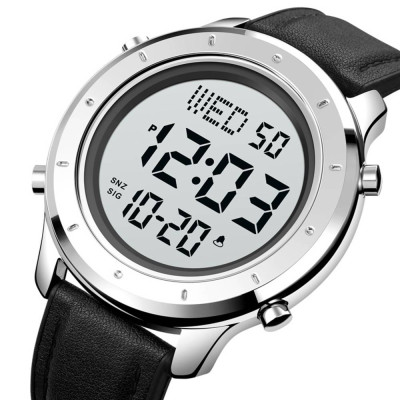 Skmei 1864LSIWT Silver-White Leather