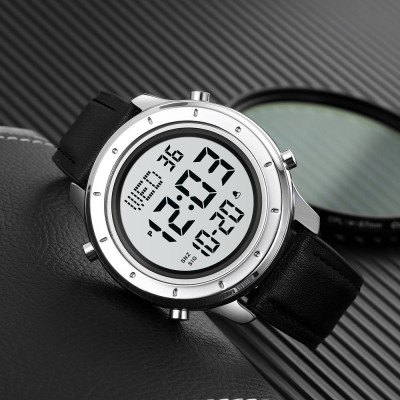 Skmei 1864LSIWT Silver-White Leather