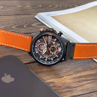 Curren 8380 Black-Brown