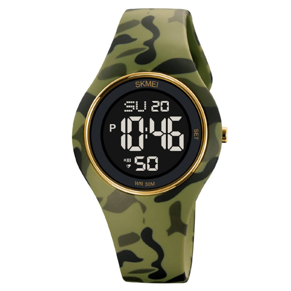 Жіночий годинник Skmei 2026CMGN Camo Green фото 1