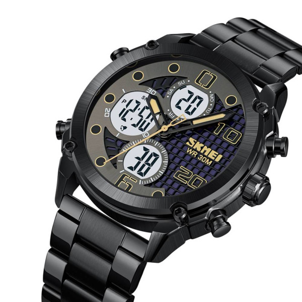 Мужские часы Skmei 1975SBKWT Black-White Steel фото 3