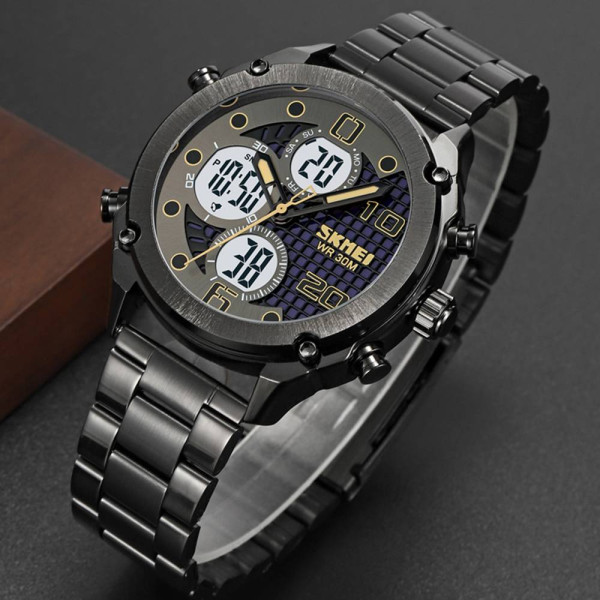 Чоловічий годинник Skmei 1975SBKWT Black-White Steel фото 5