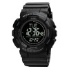 Мужские часы Skmei 2077BK Black+Compass фото 2