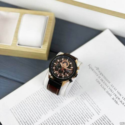 Curren 8380 Black-Cuprum-Dark Brown