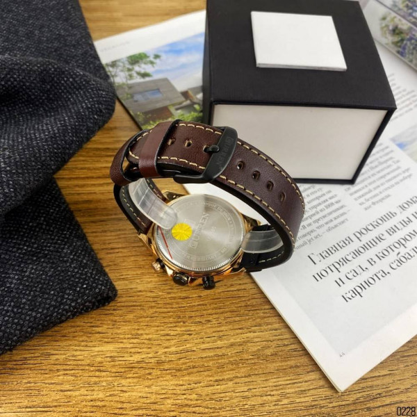 Мужские часы Curren 8380 Black-Cuprum-Dark Brown фото 11