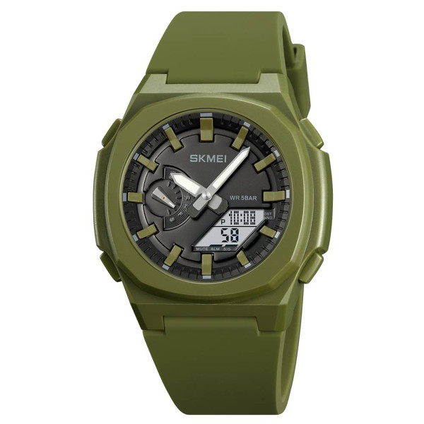 Мужские часы Skmei 2091AGWT Army Green White фото 1