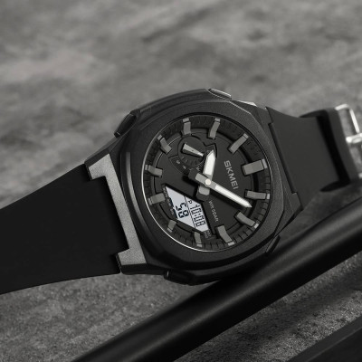 Skmei 2091BKGYWT Black-Grey White