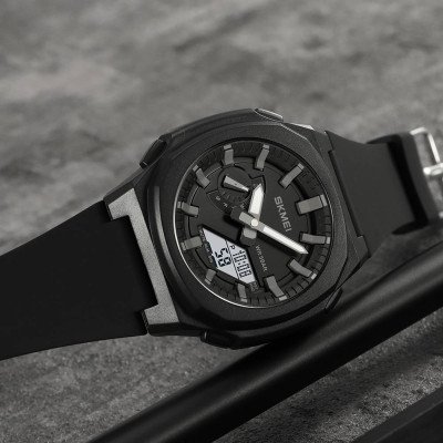 Skmei 2091BKGYWT Black-Grey White