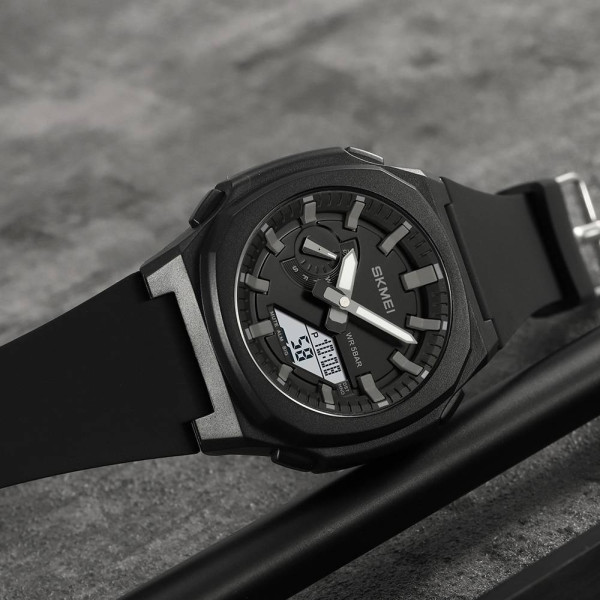 Мужские часы Skmei 2091BKGYWT Black-Grey White фото 5