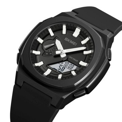 Skmei 2091BKWTWT Black-White White