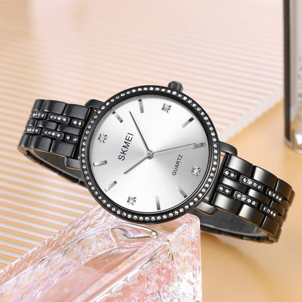 Женские часы Skmei 2006BKSI Black-Silver фото 5