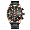 Чоловічий годинник Curren 8351 Black-Cuprum фото 2