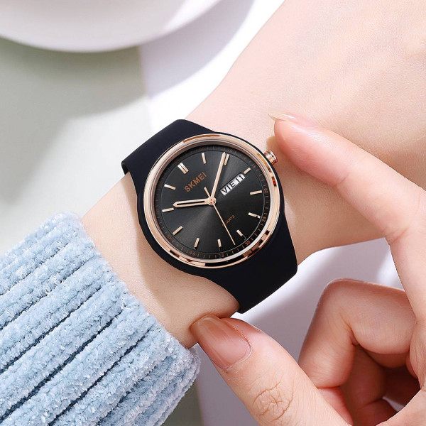 Жіночий годинник Skmei 2057BK Black фото 4
