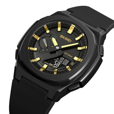 Skmei 2091BKGDBK Black-Gold-Black