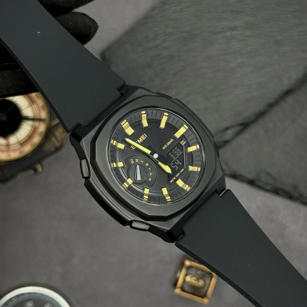 Мужские часы Skmei 2091BKGDBK Black-Gold-Black фото 5