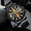Чоловічий годинник Curren 8351 Black-Gold фото 3