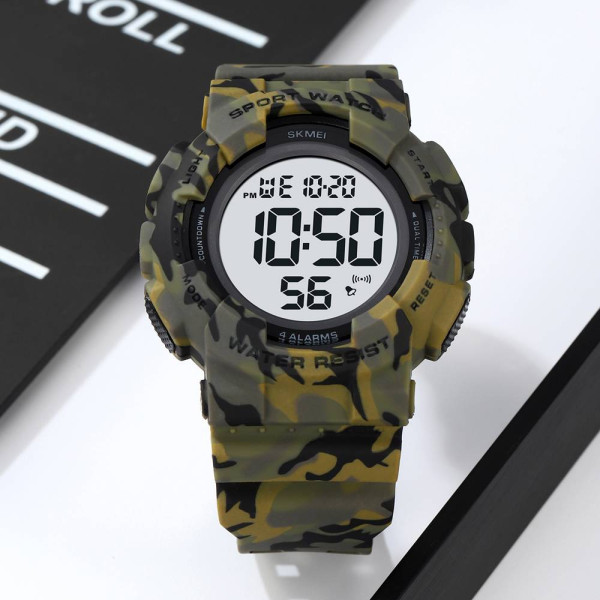 Мужские часы Skmei 2081CMGNWT Camo Green-White фото 4