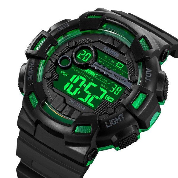 Мужские часы Skmei 2110BKGN Black-Green фото 3
