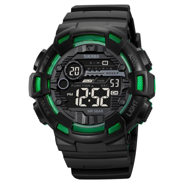 Мужские часы Skmei 2110BKGN Black-Green фото 1