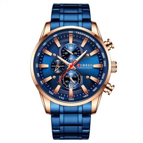 Мужские часы Curren 8351 Blue-Cuprum фото 1