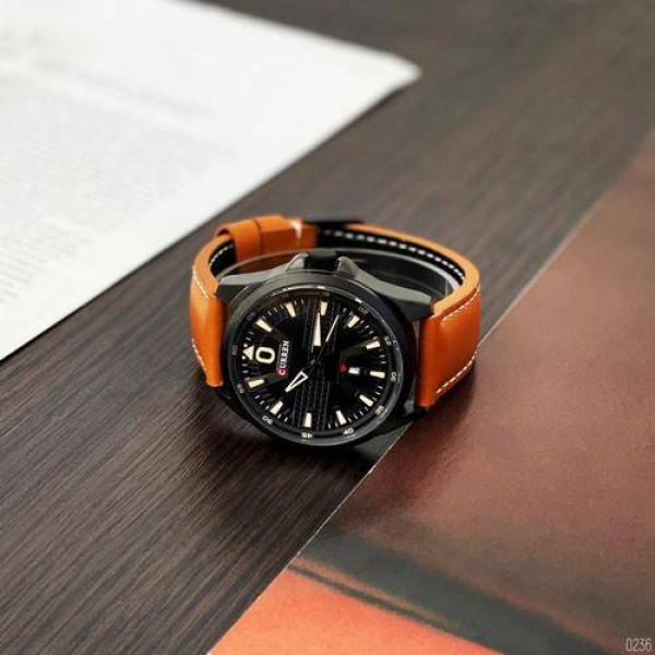 Мужские часы Curren 8379 Black-Brown фото 4