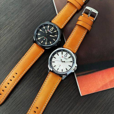 Curren 8379 Silver-White-Brown