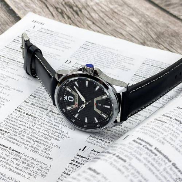 Чоловічий годинник Curren 8379 Silver-Black фото 5
