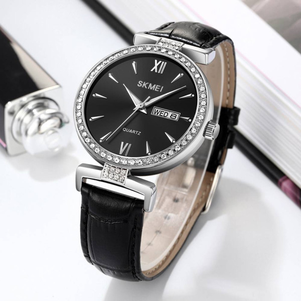 Женские часы Skmei 2090SIBK Silver-Black фото 4