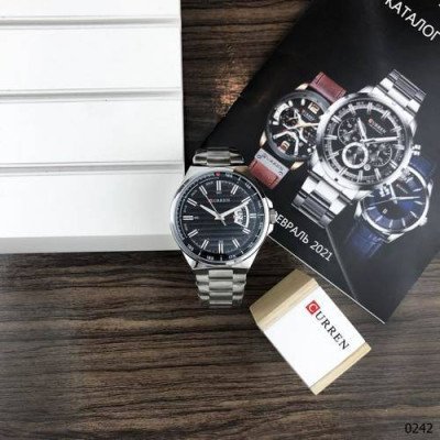 Curren 8375 Silver-Black